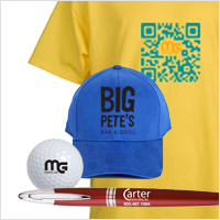 Waiting for your branded message: Golf Balls | Baseball Caps | Pens | Shirts and more