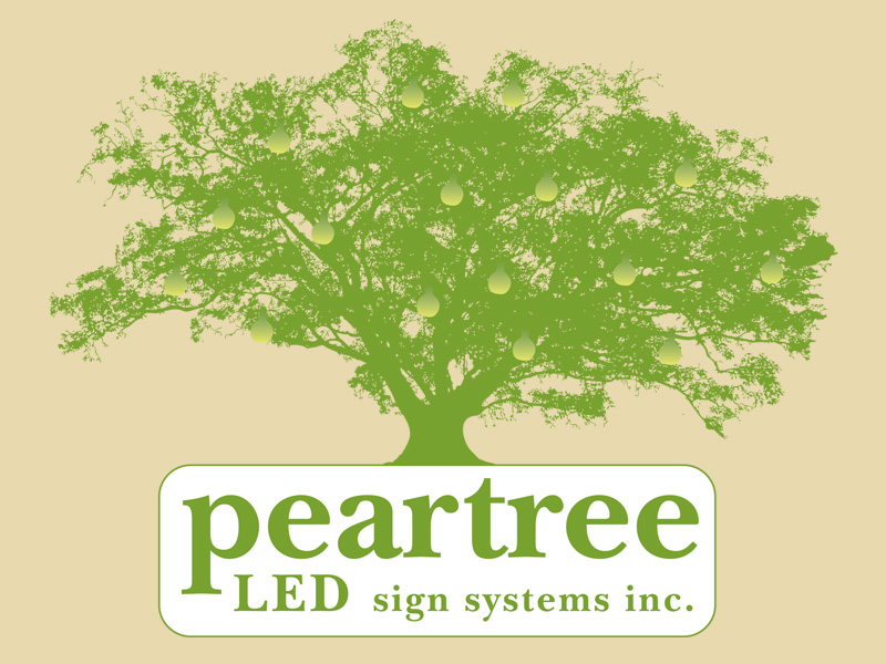 Peartree LED Sign Systems Logo | MG Print Design Portfolio