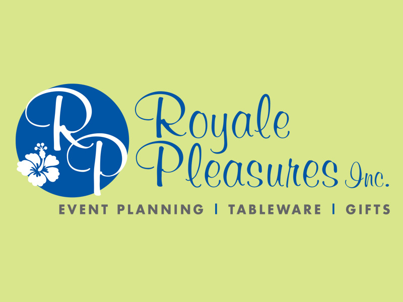 Royale Pleasures Event Planning Logo | MG Print Design Portfolio