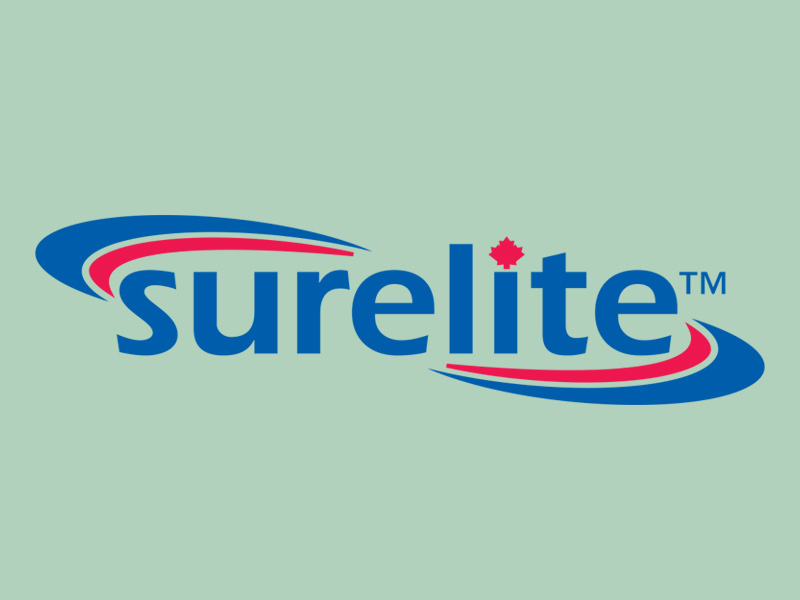Surelite logo printed by MG Print