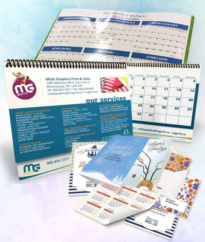 MG Print | Custom Wall and Desk Calendars & Seasonal Holiday Cards